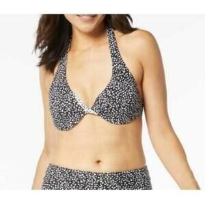 Coco Reef Women's Verso Twist-Front Reverisble Bikini Top - Black 32/34 D